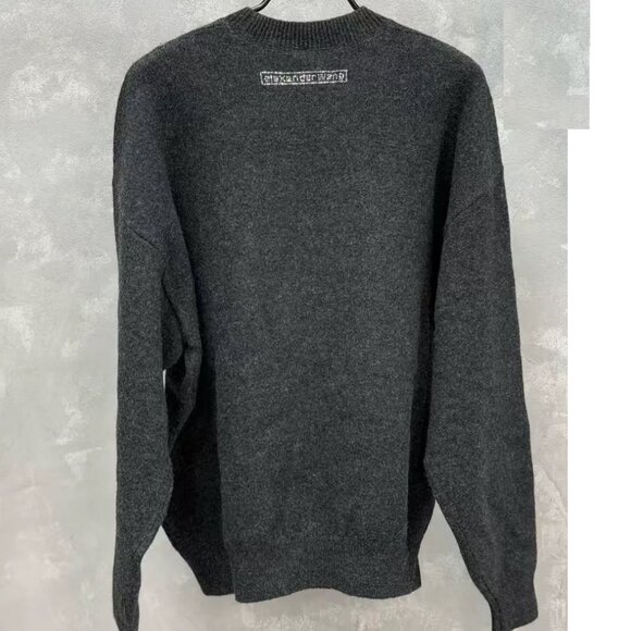 Alexander Wang Beiress Oversized Wool-Blend Sweater - Picture 9 of 9